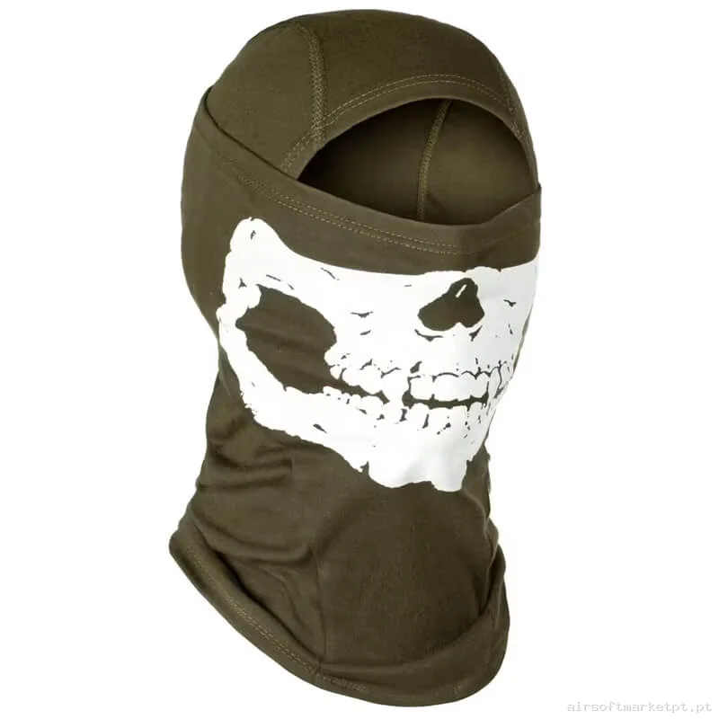Balaclava Invader Gear Mps Death Algodão verde od — Proteção Ocular & Facial — Airsoft Market PT