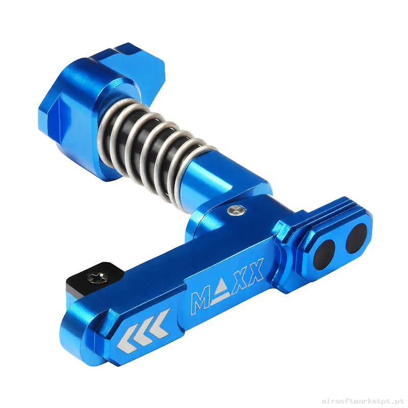 Externo Retentor de Magazine M4 Ambidestro Maxx Modelo Estilo B azul — Acessórios & Componentes — Airsoft Market PT