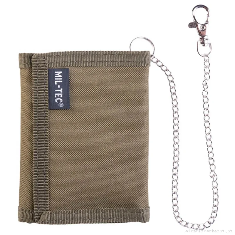 Cartera Mil-Tec com Cadeia verde od — Acessórios & Componentes — Airsoft Market PT