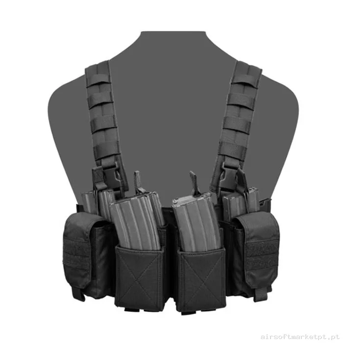 Colete Chest Rig Warrior Assault Pathfinder preto — Coletes & Rigs — Airsoft Market PT