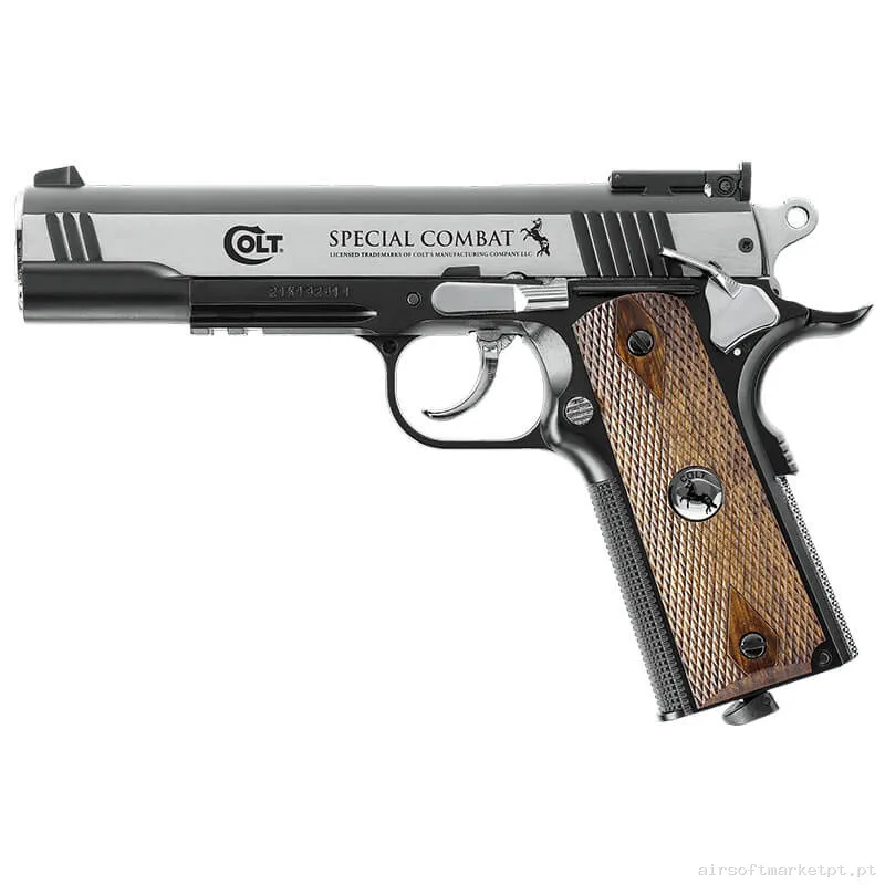 Airgun CO2 4.5mm Pistola Umarex Colt Special Combat Classic Prata — Pistolas — Airsoft Market PT