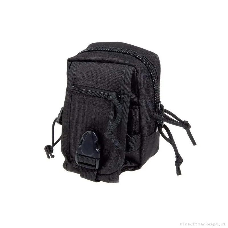 Pouch Con Cremallera Molle Negro - Delta Tactics — Coletes & Rigs — Airsoft Market PT