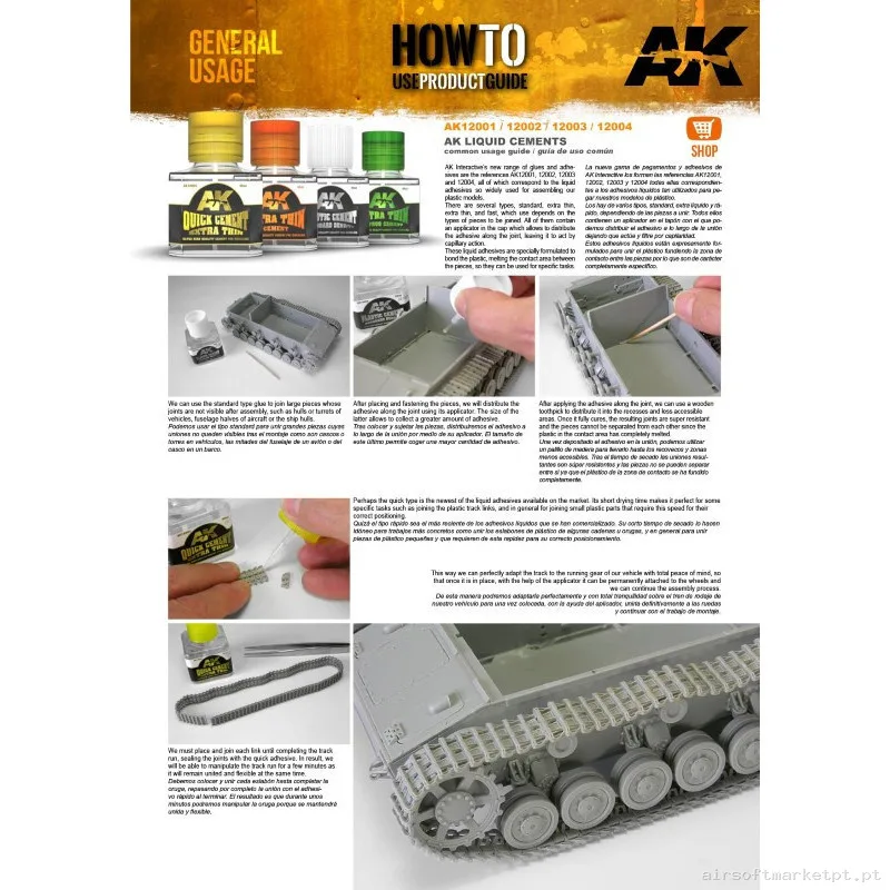 Pegamento Plastico Extra Fino - AK — Outros — Airsoft Market PT (foto 2)
