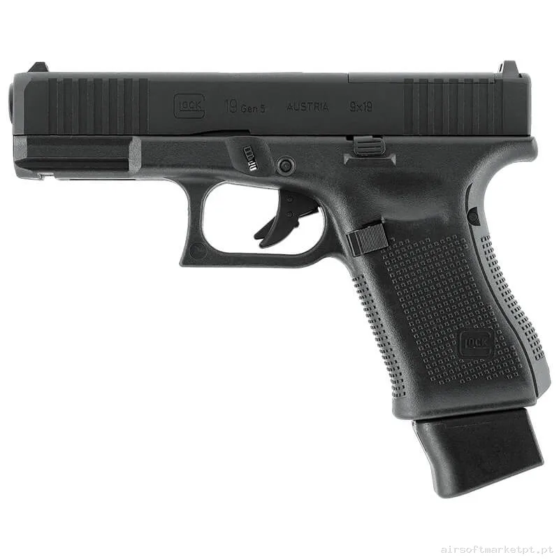 Airgun CO2 4.5mm Pistola Umarex Glock 19 Gen 5 Mos negra — Pistolas — Airsoft Market PT