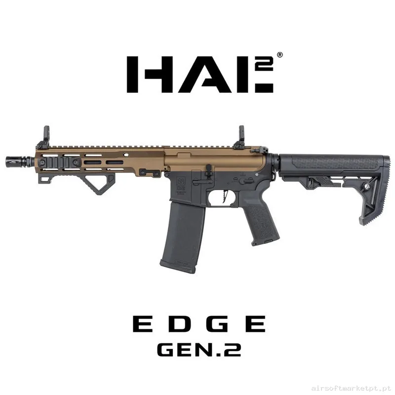 Réplica Specna Arms SA-E23-L edge hal2 gen2 negro bronce — Rifles de Assalto (AR/M4/AK) — Airsoft Market PT