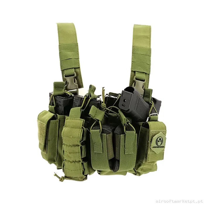 Colete Chest Rig Oem M4 Standard verde od — Coletes & Rigs — Airsoft Market PT