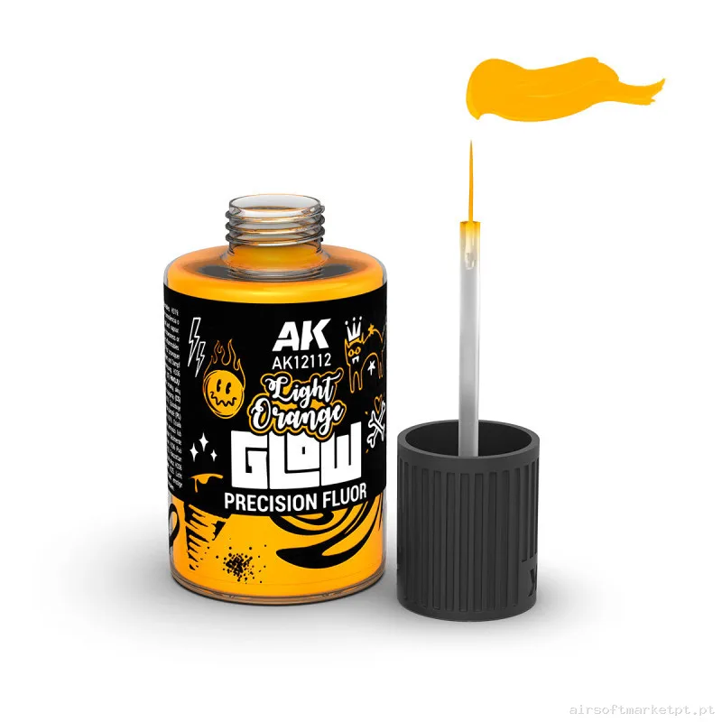 Light Orange Glow Precision Fluor - AK — Outros — Airsoft Market PT (foto 2)