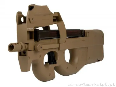 FN Herstal P90 Red Dot Cybergun Tan — Rifles de Assalto (AR/M4/AK) — Airsoft Market PT (foto 3)