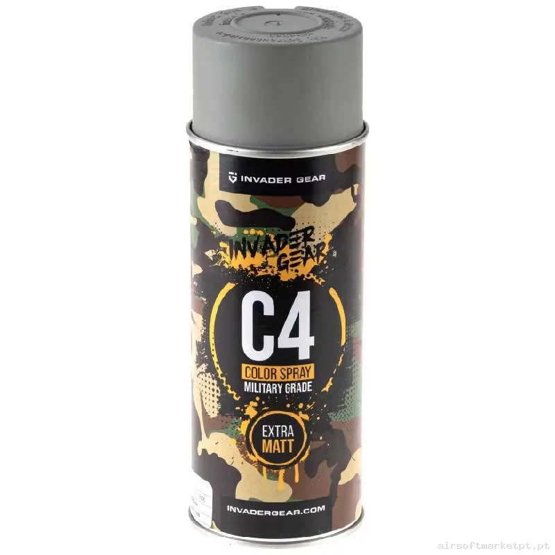 Pintura Spray Invader Gear C4 Mil Grade Cor Ral7030 — Outros — Airsoft Market PT