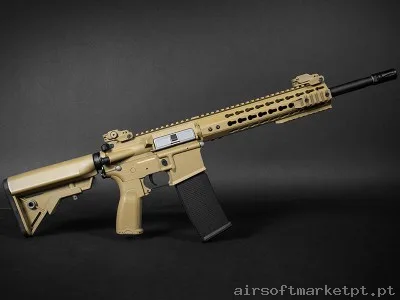 M4 Superlite Recon 14.5" Carbontech Evolution Sim Tan — Rifles de Assalto (AR/M4/AK) — Airsoft Market PT (foto 3)
