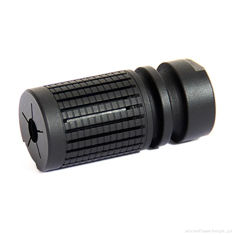 Externo Quebra-chamas Evolution CNC Steel Knight Flash Hider negra — Acessórios & Componentes — Airsoft Market PT