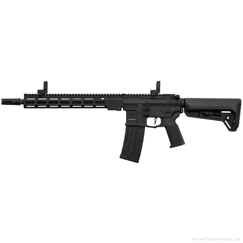 Réplica AEG M4 Lancer Tactical LT-44 Gen4 Stalker 13" Nebula II ETU M-Lok preta — Rifles de Assalto (AR/M4/AK) — Airsoft Market PT
