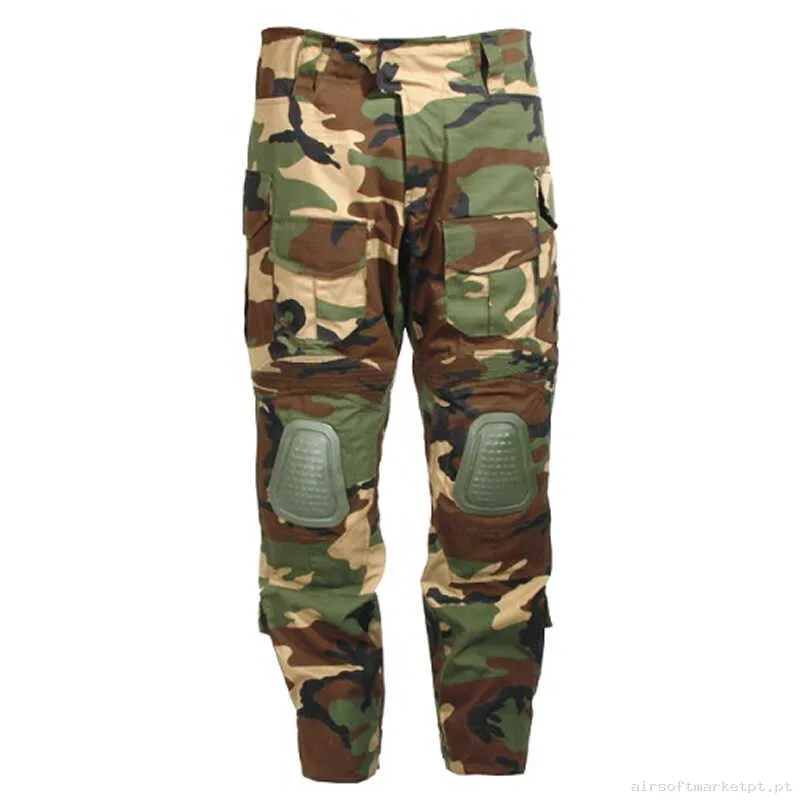 Calça de Combate Delta Tactics Woodland — Vestuário (Fardas) — Airsoft Market PT