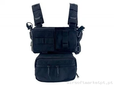 Mini Colete MPC Conquer Preto — Vestuário (Fardas) — Airsoft Market PT
