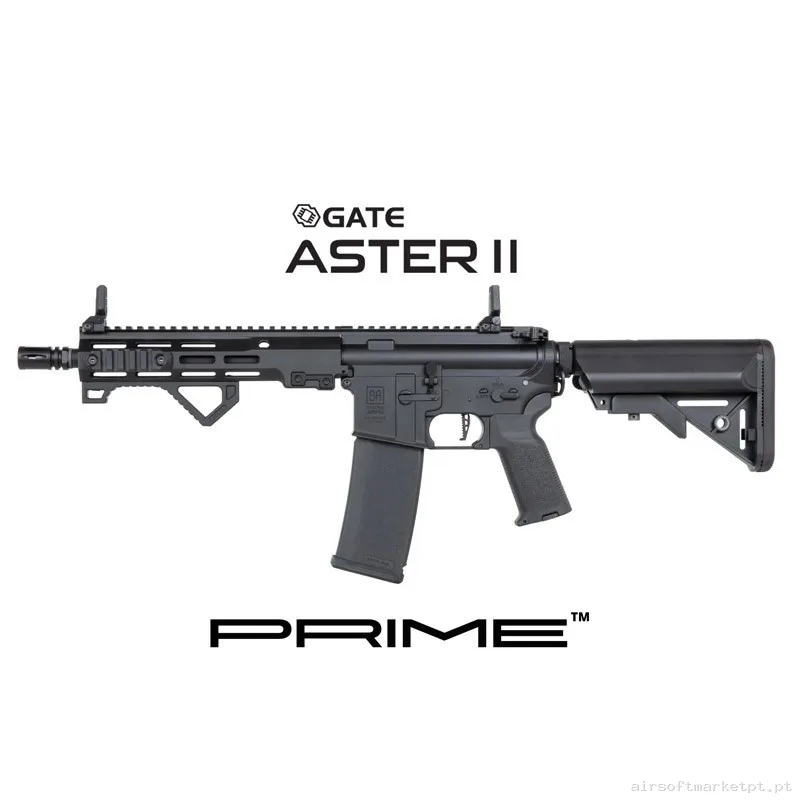 RÉPLICA AEG SA-P23 PRIME ASTER II MOTOR BRUSHLESS SPECNA ARMS NEGRA — Rifles de Assalto (AR/M4/AK) — Airsoft Market PT