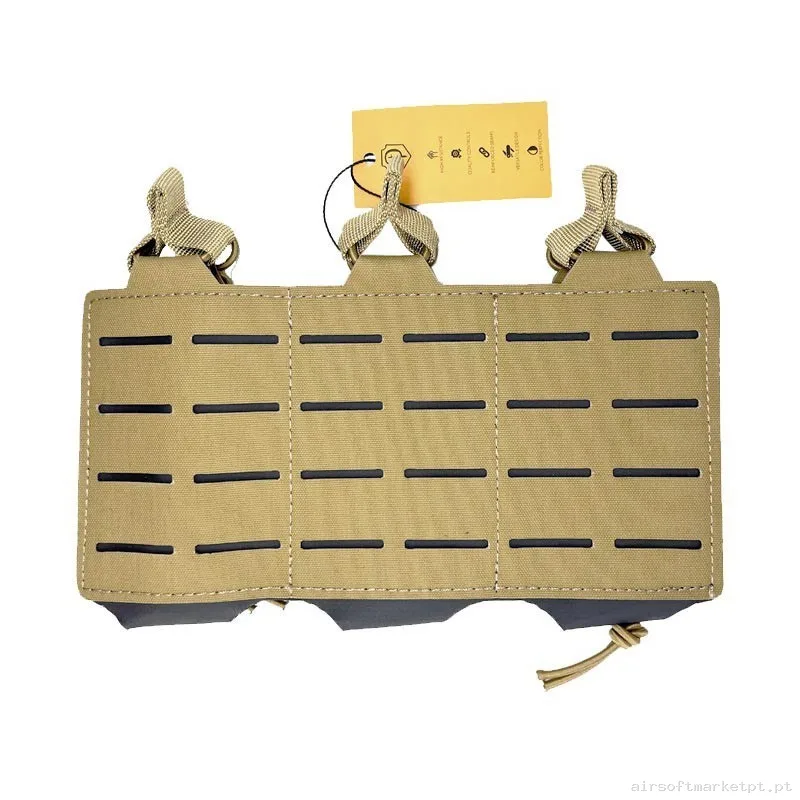 Pouch Portacargador Triple M4 Conquer Corte Láser Tan — Coletes & Rigs — Airsoft Market PT