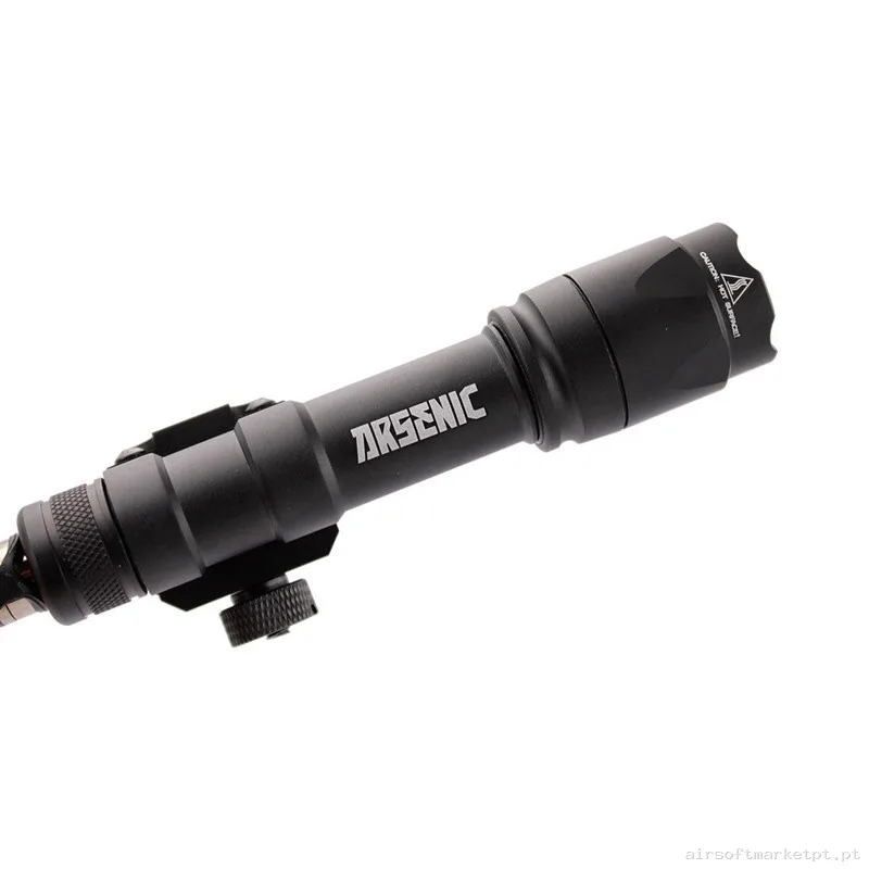 Linterna Táctica 600 Lumenes Arsenic Pulsador AS600A Negro — Lanternas & Lasers — Airsoft Market PT (foto 3)