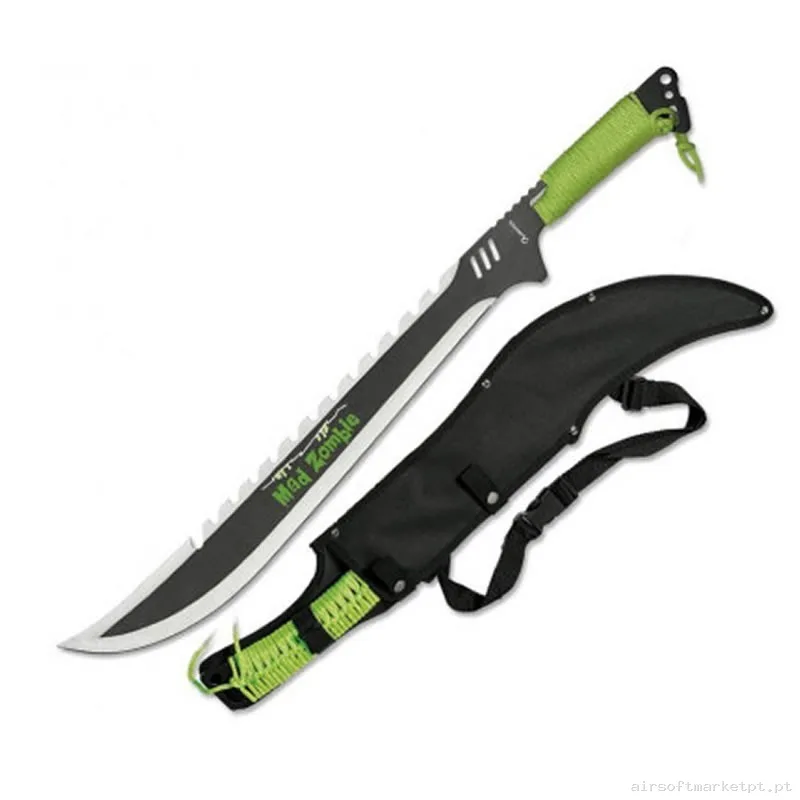 MACHETE BOLO ALBAINOX MAD ZOMBIE NEGRO-VERDE — Ferramentas — Airsoft Market PT (foto 2)