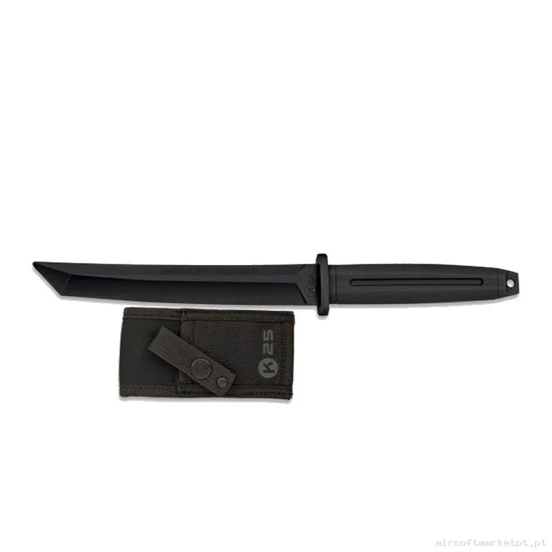CUCHILLO ENTRENAMIENTO DE GOMA K25 TANTO NEGRO — Ferramentas — Airsoft Market PT