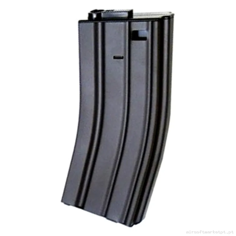 Magazine Réplica Midcap M4 Evolution Metálico 140 Bbs negro — Carregadores / Magazines — Airsoft Market PT