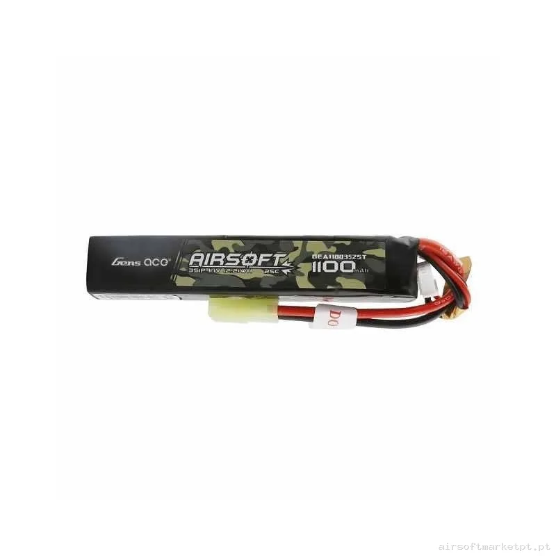 BATERÍA GENS ACE 1100MAH 25C 11.1V STICK — Baterias & Carregadores — Airsoft Market PT