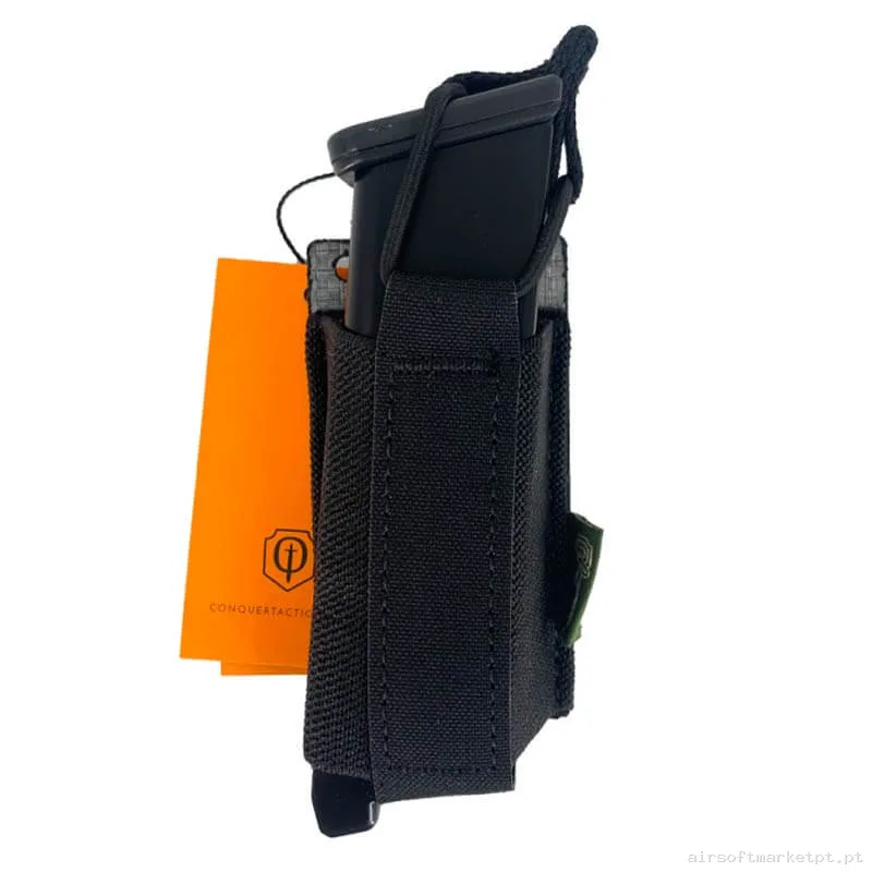 Pouch Magazine Pouch Pistola Conquer Tegris 9mm negro — Carregadores / Magazines — Airsoft Market PT