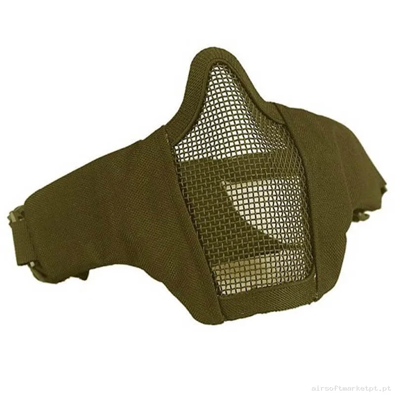 Máscara de Proteção em Malha/Tecido Wosport Starker IV tan — Proteção Ocular & Facial — Airsoft Market PT