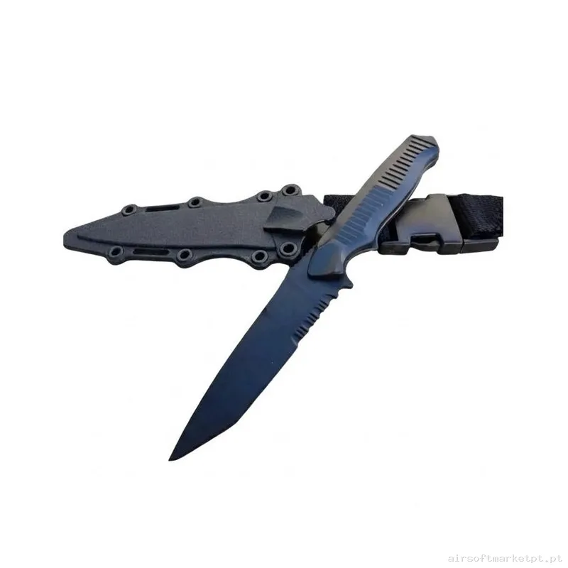 Cuchillo Realista Dummy BC141 - Negro — Acessórios & Componentes — Airsoft Market PT
