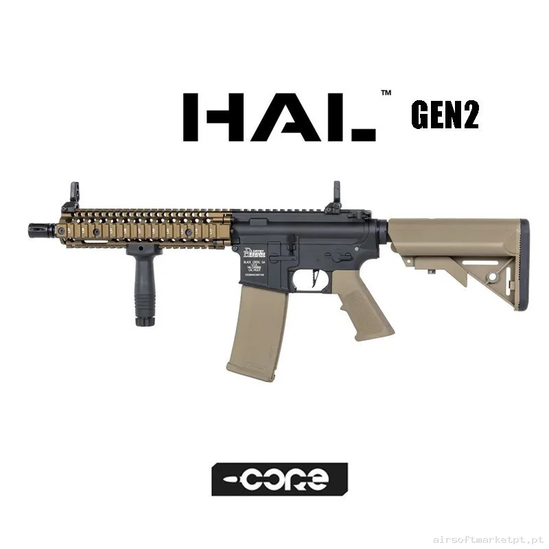 Réplica Sa-C19 Daniel Defense Core Gen2 Hal Etu Specna Arms Tan-Negra — Rifles de Assalto (AR/M4/AK) — Airsoft Market PT