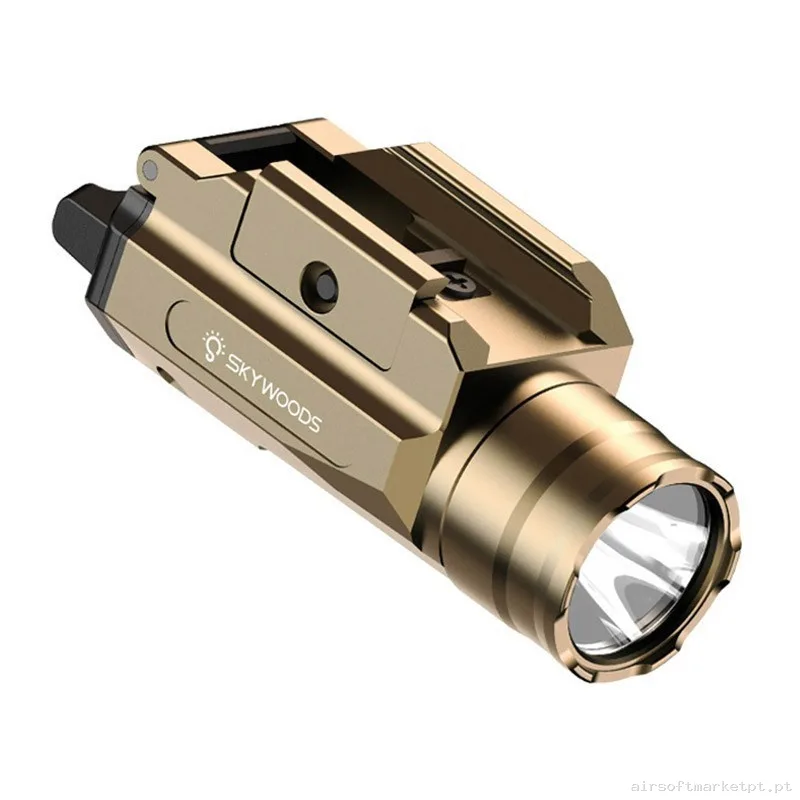 LINTERNA PARA PISTOLA SKYWOODS BLIZZARD 1020 LUMENES TAN — Lanternas & Lasers — Airsoft Market PT
