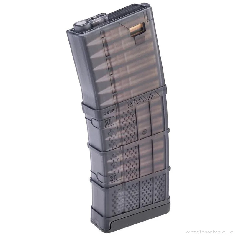 Magazine Réplica Midcap M4 Cyma Lancer L5awm Polimero 190 Bbs negro (.300 Blk) — Carregadores / Magazines — Airsoft Market PT