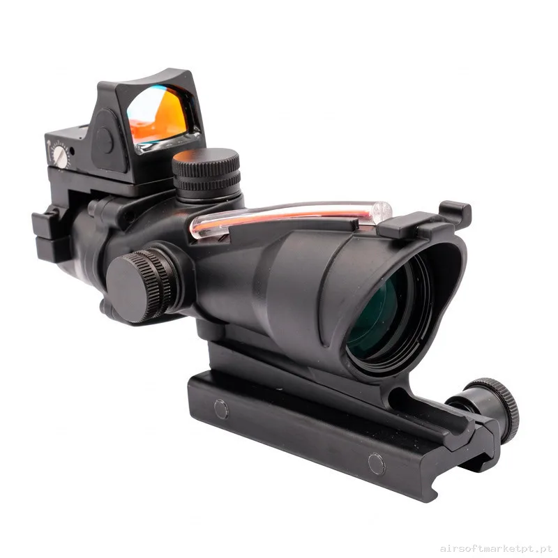 Acog 4x32 Fibra Óptica + Mini Red Dot Arsenic - As1570 — Miras & Ópticas — Airsoft Market PT (foto 3)
