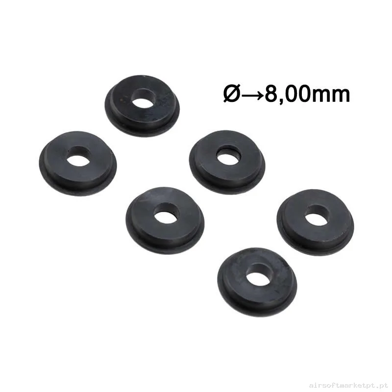 Conjunto Interno de Rolamentos Lisos 8mm Retroarms Baixo Perfil Buchas Pacote 6u — Peças Internas (AEG) — Airsoft Market PT