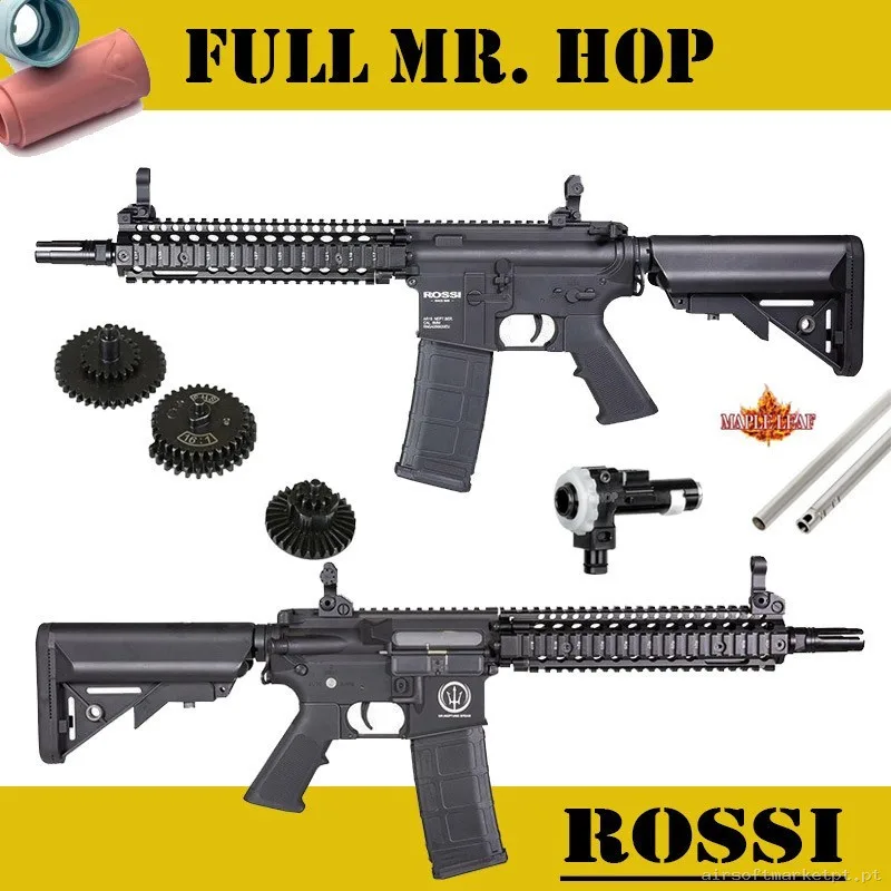 RÉPLICA ROSSI MK18 MARSOC NEPTUNE 9" NEGRA FULL MR.HOP UPGRADE — Rifles de Assalto (AR/M4/AK) — Airsoft Market PT