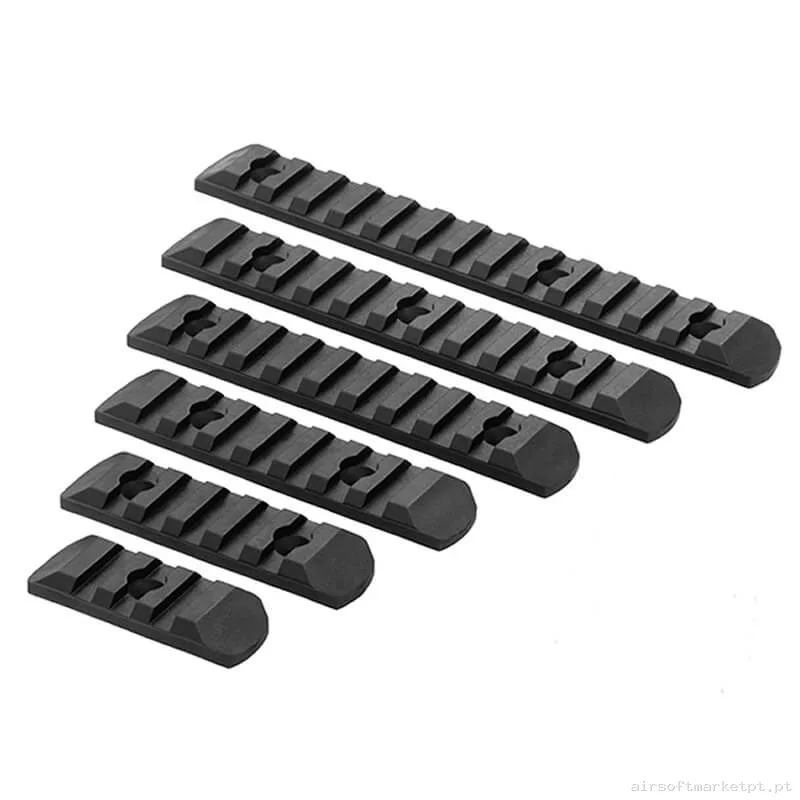 Externo Trilho Keymod/M-Lok Oem negro Pack 6u — Acessórios & Componentes — Airsoft Market PT