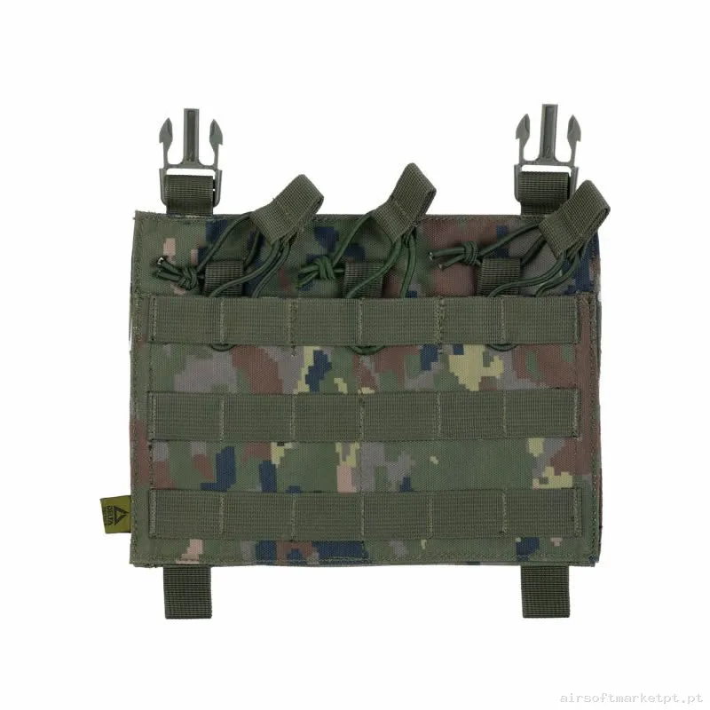 Pouch Magazine Pouch Triplo M4 Delta Tactics Force Top Aberto Detalhado Boscoso Pixelado — Coletes & Rigs — Airsoft Market PT