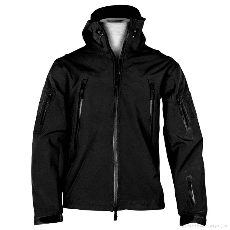 Jaqueta Softshell Oem Shark Skin preto — Vestuário (Fardas) — Airsoft Market PT