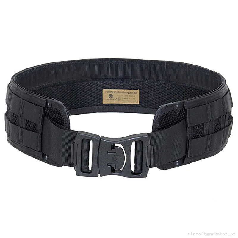 Cinturão tático MOLLE Emerson Preto Load Bearing Belt — Gear Táctico — Airsoft Market PT