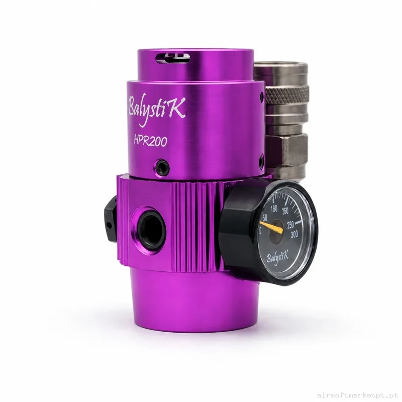 Regulador HPA Balystik Hpr200 Us 0-200 Psi Roxo Ametista — HPA & Linhas — Airsoft Market PT