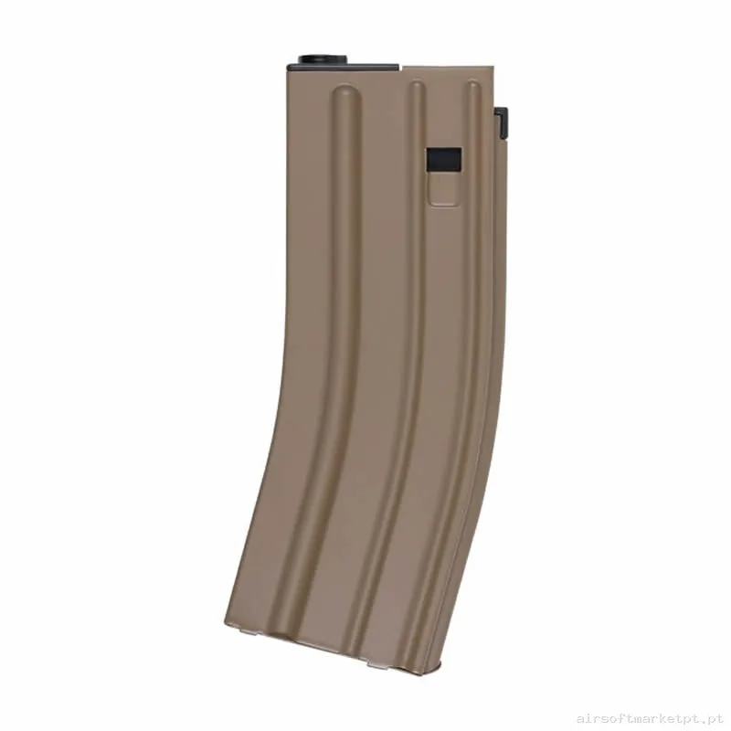 Magazine Réplica Midcap M4 Saigo Tokyo Marui Next Gen Metálico 90 Bbs tan — Carregadores / Magazines — Airsoft Market PT