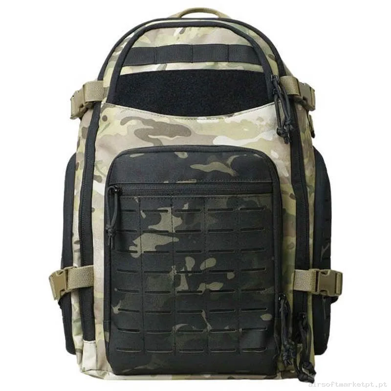 Mochila Tática MOLLE Corte Laser Sixmm Dg Backpack 40l Estilo multicam/Multicam Black — Sacos & Mochilas — Airsoft Market PT