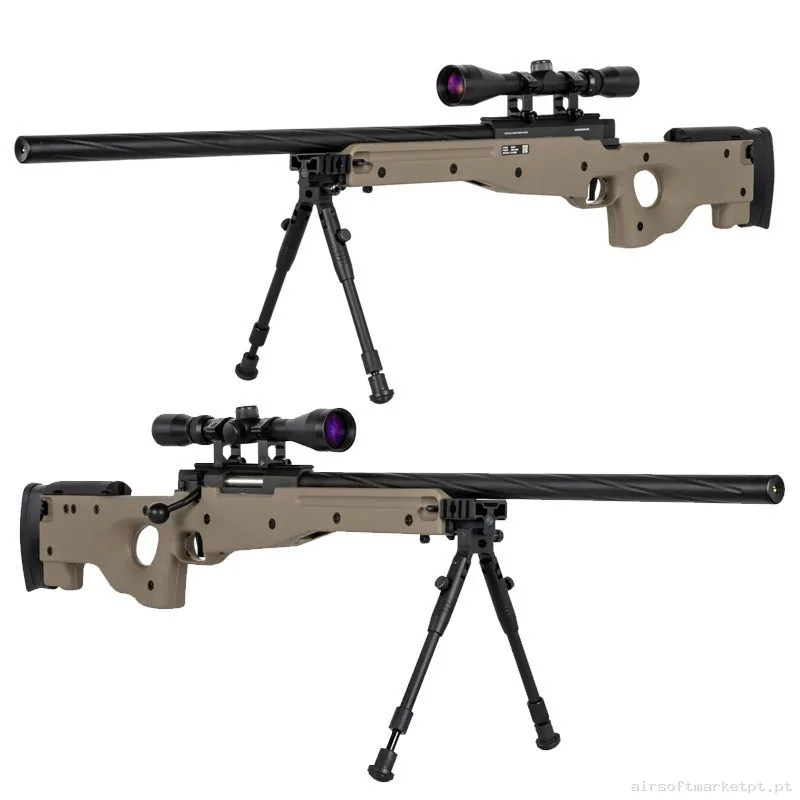 Sniper L96 Specna Arms Sa-S11 Tan Con Visor + Bipode — Snipers — Airsoft Market PT