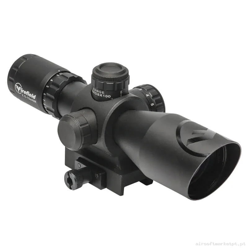Mira telescópica 2.5-10X40 Firefield Barrage preto (Ponto vermelho) — Miras & Ópticas — Airsoft Market PT