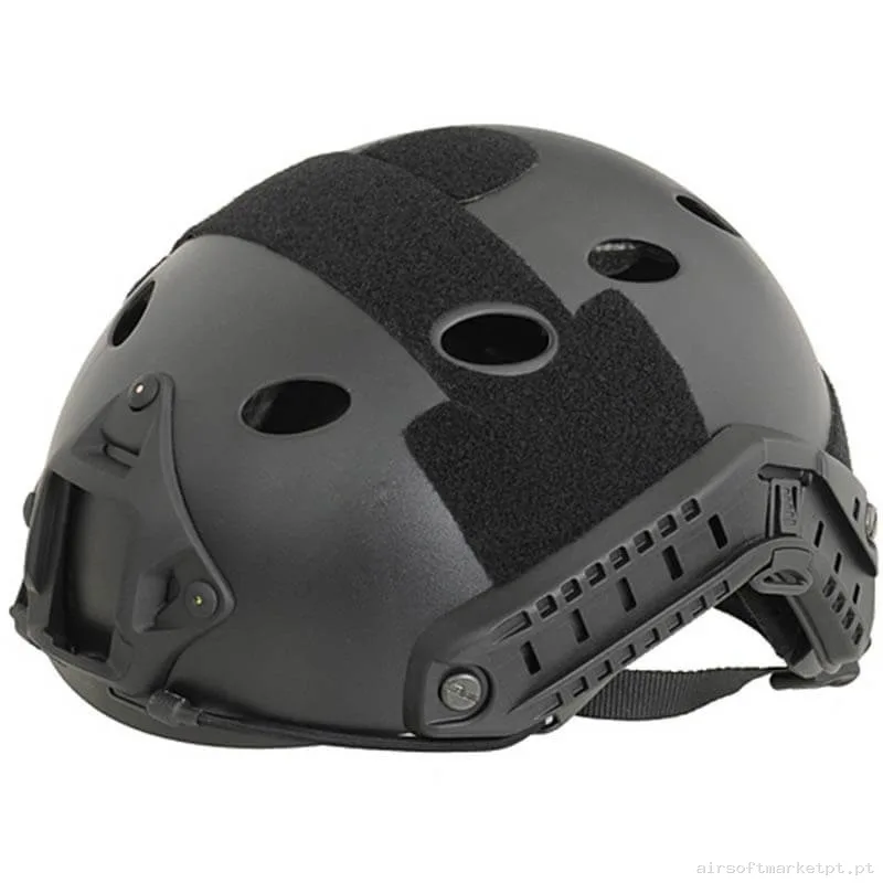 Capacete Fast Emerson Pj Premium Ajuste Rápido preto — Capacetes — Airsoft Market PT