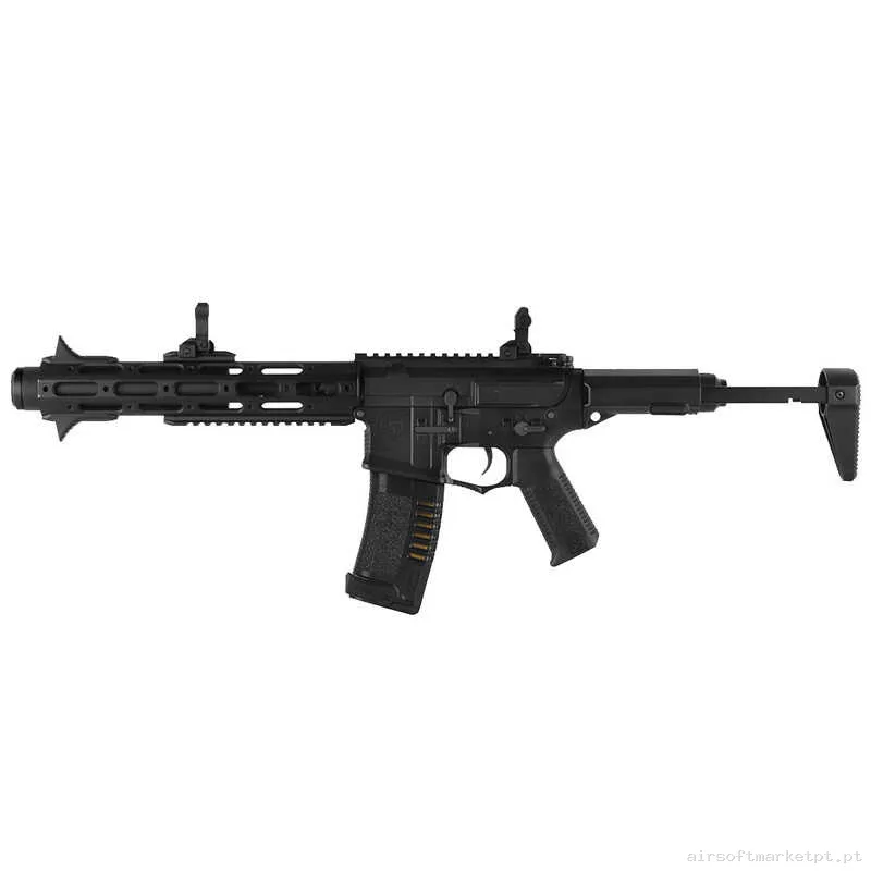 Réplica airsoft AEG M4 Ares Amoeba AM-013-BK Honey Badger preta — Rifles de Assalto (AR/M4/AK) — Airsoft Market PT