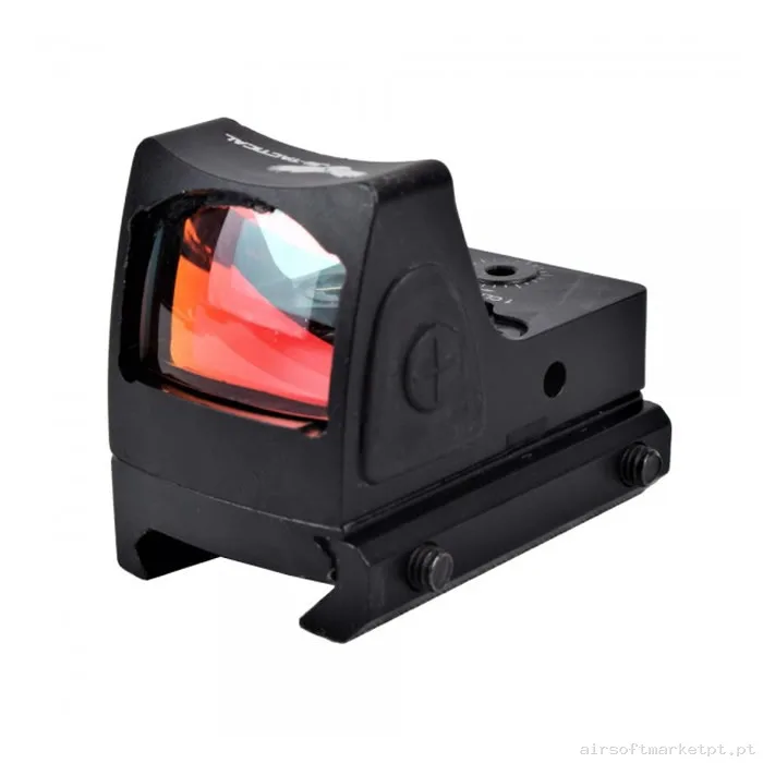 Mira Mini Ponto Vermelho Js Tactical Adjustable Red Dot Sight Rmr negro — Miras & Ópticas — Airsoft Market PT