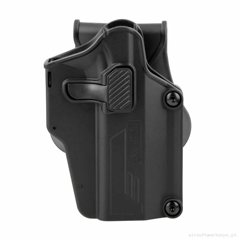 Pistolera Rígida Universal Amomax Am-Uh preta — Coletes & Rigs — Airsoft Market PT