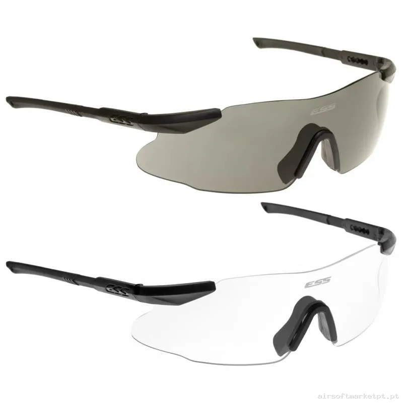 Óculos Ess 2 Lentes Ice 2x Kit Pretos — Proteção Ocular & Facial — Airsoft Market PT