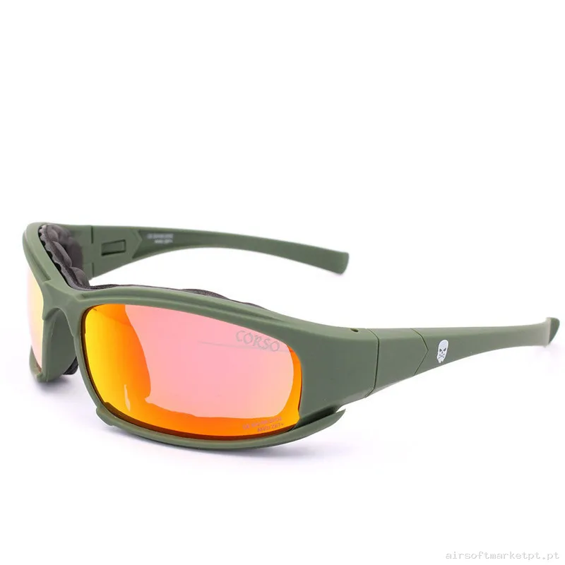 Gafa Corso Revenge Deck 4 Lentes Intercambiables OD Verde — Proteção Ocular & Facial — Airsoft Market PT
