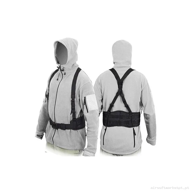 Cinturón Molle Táctico - Negro — Gear Táctico — Airsoft Market PT